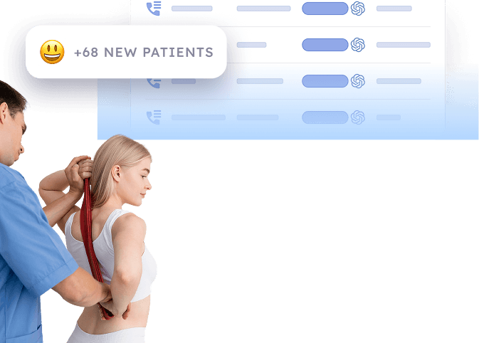 Physical therapist treats shoulder pain as marketing campaign delivers 68 new patients to the clinic.