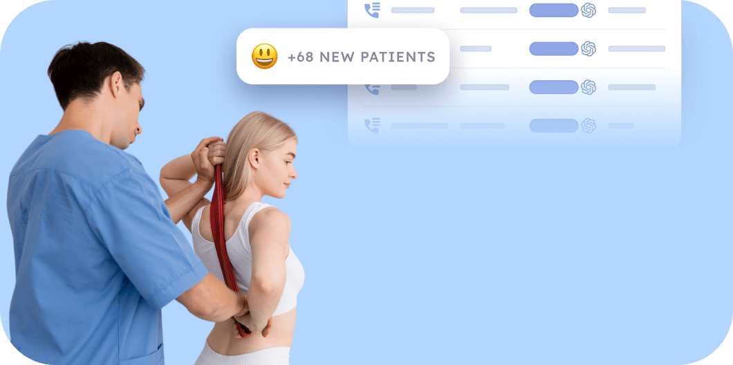 Physical therapist treats shoulder pain as marketing campaign delivers 68 new patients to the clinic.