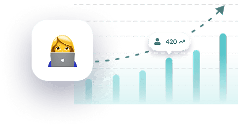 420+ users visit clinic website through SEO and paid ads, showing traffic growth for physical therapy practices.